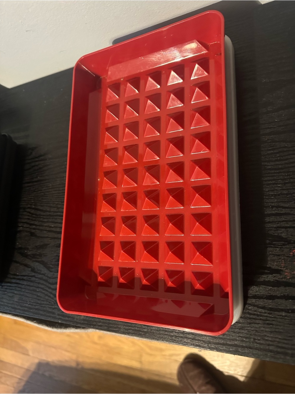Tupperware Red Base with Pink Lid Stackable Storage Container - Picture 6 of 6